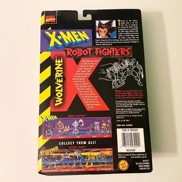 Vintage 1997 Toybiz X Men Robot Fighters Wolverine Xmen Action Figure  Marvel - Picture 8 of 16